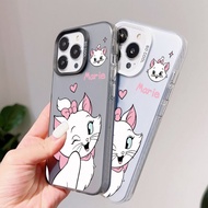 Color Silver Case Mary Cat Protective Shock-Resistant Phone iPhone i17 air i16 i15 promax i14 i13