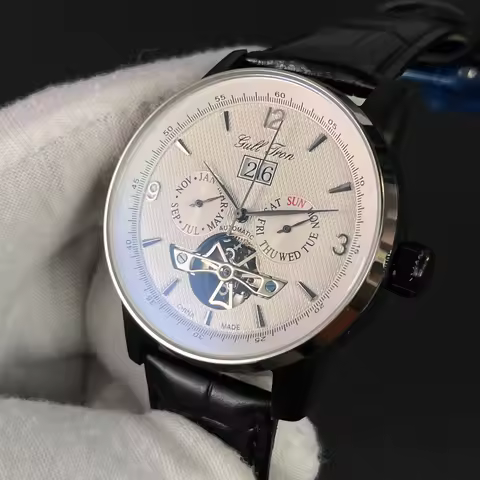 Gull Tron Men Automatic Watch 43MM Classic Mechanical Wristwatch Sapphire Mirror ST25 Hollow Out Dia