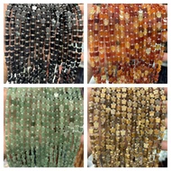 7MM Natural Stone Agates Quartz Butterfly Shape Amazonite Jades Aventurine Loose Spacer Beads For Je