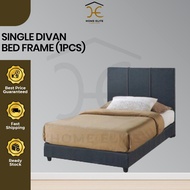 (Free Install) Home Elite Single size fabric divan bed/bed frame /Fabric Bed Frame Divan Bed Divan
