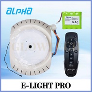 [ORIGINAL] ALPHA Ceiling Fan E-LIGHT PRO 5 Speeds PCB/REMOTE CONTROL/RECHARGEABLE BATTERY