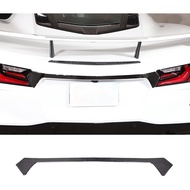 CHEAYAR Soft 3D Real Carbon Fiber Car Rear Tail Marker Trim Strip Sticker Trim Compatible with Corve