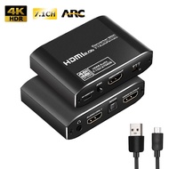 4K60Hz HDMI2.0b HDR ARC Audio Extractor Splitter Video Converter with Optical TOSLINK SPDIF 7.1CH Au