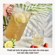 Viet Nhat 2 liter plastic glass water bottle, 2 liter water bottle with thick, heat-resistant handle