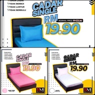 Cadar Single Plain Cadar Katil Asrama Single Bed Sheet Cover 2 in 1 Cadar Tilam Single Cadar