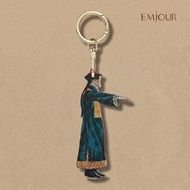 EMJOUR Double-Sided Embroidered Charm-Zombie Dad | Souvenir Gift Key Ring Bag Accessories Decoration
