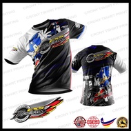 Honda EX5 Dream Sublimation T-shirt King Of The Road | Baju Honda EX5 Dream | Baju Lelaki | Baju Per
