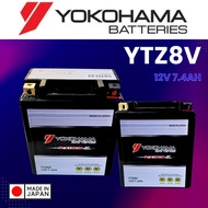 YTZ8V YTZ8 BATTERY GEL YOKOHAMA (MAINTENANCE FREE )YAMAHA HONDA R25 X-MAX250 KLX150 RFS150 MOSKITO M