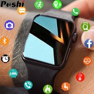 POSHI Smart Watch For Men Women Waterproof Bluetooth Call Sport Watch Women Touch Screen Heart Rate Blood Pressure Digital Watch for Android IOS