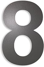 KTC-HOME - Premium House Number Iron Glimmer with Mounting Material - Powder Coated - Arial - Height