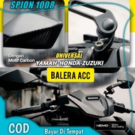 Spion Nemo 1008 Spion Xmax ORIGINAL GMA NEMO Tangkai Pendek Kaca Putih