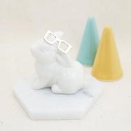 盧廣仲眼鏡戒指 - 純銀款