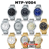 CASIO ของแท้ รุ่น MTP-V004G MTP-V004D MTP-V004SG นาฬิกาข้อมือผู้ชาย สายสแตนเลส พร้อมกล่องและรับประกัน 1ปี MTPV004 MTP-V004 MTPV004D MTPV004SG