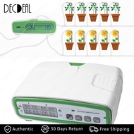 Automatic Double Pump Watering System for 20 Potted Plants Irrigation Kit with 30-Day Programmable Water Timer LCD Screen 49.2ft Tube Perfect for Indoor Gardens Greenhouses Hydroponics