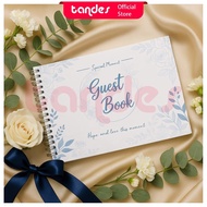 A4 Aesthetic Wedding Invitation Guest Book, Weeding Guest Book Contains 300 Wedding Guests 10-Sheet 