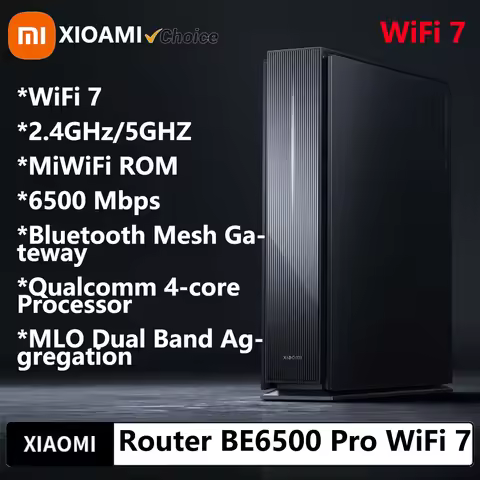 New Xiaomi Router BE6500 Pro WiFi 7 2.4/5GHz Mesh Dual Band Qualcomm 4-Core Processor