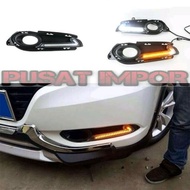 Cover Foglamp DRL LED Honda All New HRV Model L Aksesoris Mobil