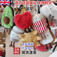 Jellycat Coffee Avocado Toast Clouds Sun Croissant Popcorn Bag Doll West Highland Messenger Bag