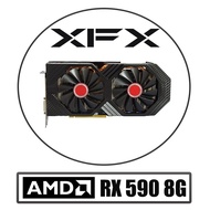 XFX RX590 SERIES GRAPHICS CARDS BLACK WOLF FATBOY 1660S 1660TI RX580