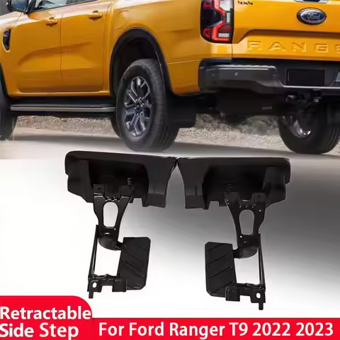 Car Accessories Retractable Side Step Fit For Ford Ranger T9 2023 2024 Retractable Side Foot Step Fo