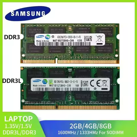 1/2PCS SAMSUNG Notebook Memoria Ram DDR3L DDR3 Laptop RAM 8GB 4GB 2GB 1333Mhz 1600Mhz SO-DIMM PC3-10
