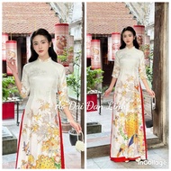 White 3D printed ao dai with luxurious patterns - Lind's house