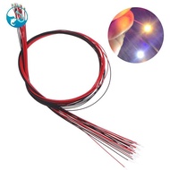[ritonlywond] 10Pcs 20cm t0603wm soldered micro litz wired leads warm white smd led 0603 TH