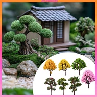 [Kloware2] 7 Pieces Miniature Artificial Trees, Trees Ornament, Micro Landscape Decor, Realistic, fo