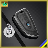 BMW Aluminium Alloy Genuine Leather Car Key Cover 3 5 7 Series X1 X3 X3 X5 X6 320i 330i 340i 520i 53