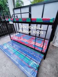 double deck with pull out bed nad 3 ordinary foam 4 inch / single size cod only !!!