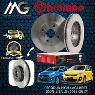 Brembo Perodua Myvi Lagi Best , Icon 1.3 1.5 (2011-2017) 17MM Front Disc Brake Rotor (2PCS) & Brake 