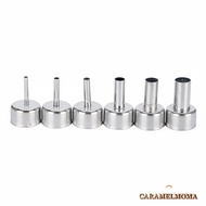 CARAMELOMA 858D Hot Air Rework Station Nozzle, Stainless Steel 3/4/5/8/10/12mm for SMD Rework Statio