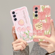 Samsung M15 A15 A55 A35 A05s A14 A24 A25 A34 A54 M23 M14 A04s M34 Bumper Protector Motif Bun9a Tulip