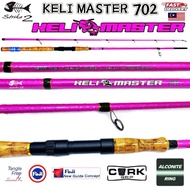 Strike 2 Keli Master Rod S702 20-40lb Rod Kolam Pancing Keli Fuji Guide Fuji Real Seat
