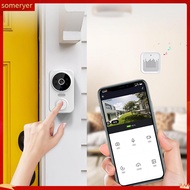 someryer|  Wireless Door Bell Real-time Monitoring Doorbell Wireless Doorbell with High Resolution Camera and Two-way Audio Night Vision Security Doorbell for 2