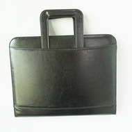 Pu Bag Folder Data Portable Multifunctional Folder logo Manager Folder Zipper Storage a4 Business Of