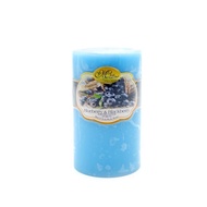 Round scented Candle D5H8 Miss Candle EDC0511 5 x 8 cm (Blue, blueberry scent)