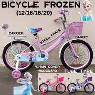 VVM: BASIKAL FROZEN BUDAK 12'/16'/18'/20' Basikal Perempuan Girl's bicycle frozen sticker elsa anna