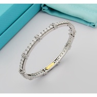 Original 925s Silver Sixsteen Stone Sparkling Bangle