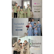 Rauna New Collection Sarimbit Family Gauri Denim, Sage & Cream Colors Indonesian Muslim Clothing