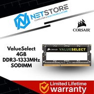 CORSAIR VALUE SELECT 4GB DDR3 1333MHZ SODIMM - CMSO4GX3M1A1333C9