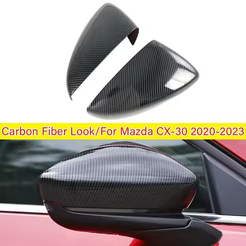 For Mazda CX-30 CX30 2020-2023 Rearview Mirror Cover Body Kit Accessories