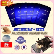 Huawei Anti Blue Matte Tempered Glass HD Nova 8i 9SE 3E 3 3i 2i 2 Lite 5T 4 4E 7i 7 SE Y9 Y9S Y9 PRI