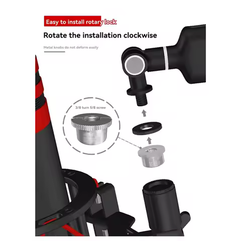 Microphone Stand Adjustable Scissor Arm Stands For Hyperx Quadcast Mic USB Condenser Microphone Heav