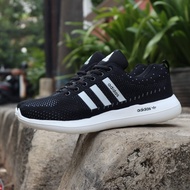 HITAM Adidas cloudfoam sneaker Shoes for men import quality Black Color