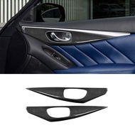 premium-ES N-YFND-339 Car Interior Accessories Carbon Fiber Rear Side Door Trim Panel for Infiniti Q
