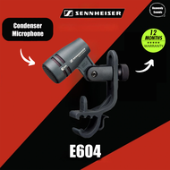 Sennheiser E604 ไมโครโฟนกลองทอมบ่วง ไมโครโฟนเครื่องมือ พร้อมขายึดแขนคลิป สําหรับกลอง Toms/Snare