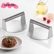 KAIKXIN Stainless Steel Grill Press, Stainless Steel Round Smash Burger Press, Grill Press No Rust B