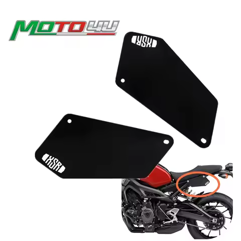 For YAMAHA XSR900 SXR 900 2PCS Rear Side Number plate Stainless steel Number Plates Cover Sand coati