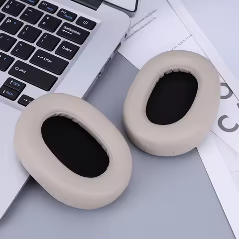 1 Pair Replacement Headphones Ear Cushions Noise Isolation Foam Ear Cups Cover for Jabra Elite 85h W